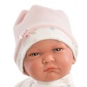 Lalka Bobas Lala w różowym kombinezonie 42 cm Llorens