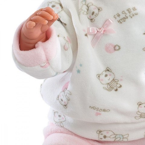 Lalka Bobas Lala w różowym kombinezonie 42 cm Llorens