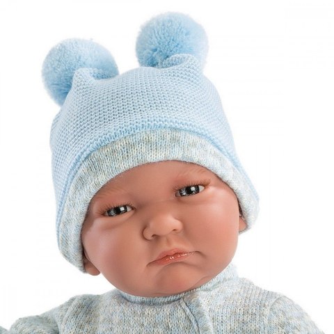 Lalka Bobas Lalo w niebieskim beciku 42 cm Llorens