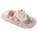 Lalka Bobas Mimi na różowym kocyku 42 cm Llorens