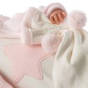 Lalka Bobas Mimi na różowym kocyku 42 cm Llorens