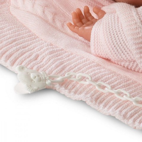 Lalka Bobas Mimi na różowym kocyku 42 cm Llorens