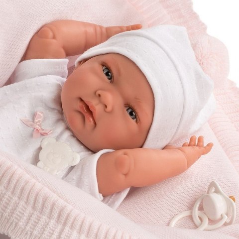 Lalka Bobas Nica w różowym beciku 40 cm Llorens