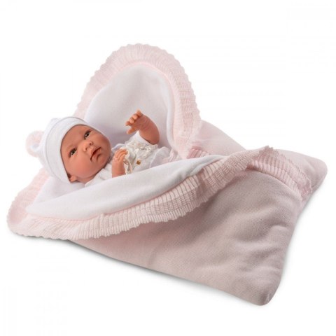 Lalka Bobas Nica w różowym beciku 40 cm Llorens