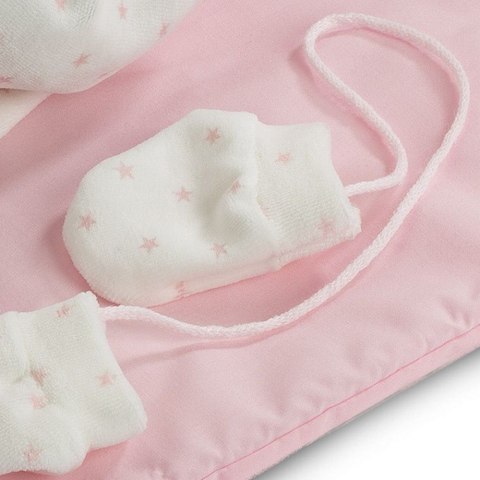 Lalka Bobas Tina na różowym kocyku 43 cm Llorens