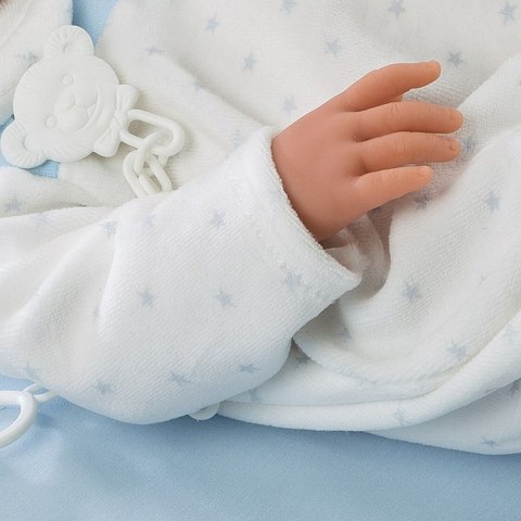 Lalka Bobas Tino na kocyku 43 cm Llorens