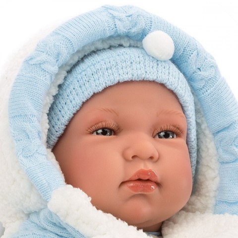 Lalka Bobas Tino w niebieskim komplecie 43 cm Llorens