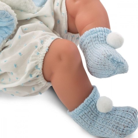 Lalka Bobas Tino w niebieskim komplecie 43 cm Llorens
