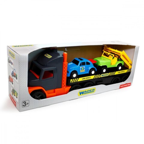 Laweta z autkami 110 cm Super Truck pudełko Wader