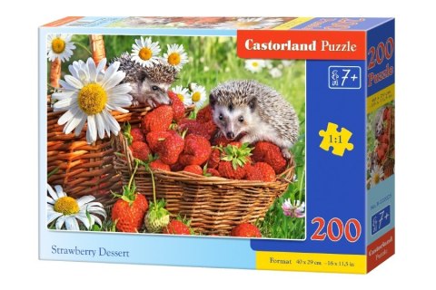 Puzzle 200 elementów - Deser truskawkowy Castor