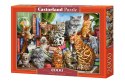 Puzzle 2000 elementów - Koci Dom Castor