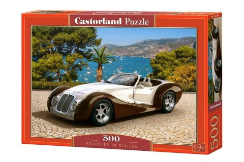 Puzzle 500 elementów - Samochód Roadster w Riwierze Castor