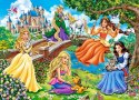 Puzzle 70 elementów - Księżniczki w ogrodzie Castor