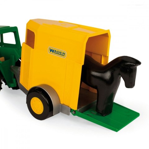 Traktor Farmer z przyczepą dla konia 38 cm Wader