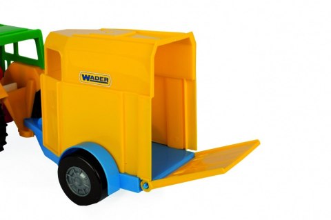 Traktor z przyczepą na konia 38 cm w folii Wader