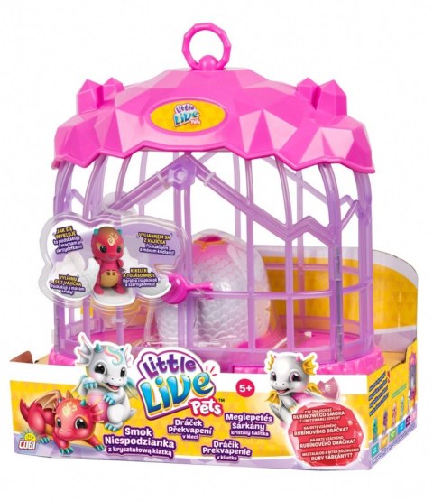 Figurka Little Live Pets Smok z kryształową klatką Cobi