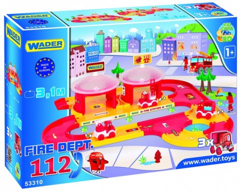 Garaż Straż Pożarna Kid Cars 3D Wader