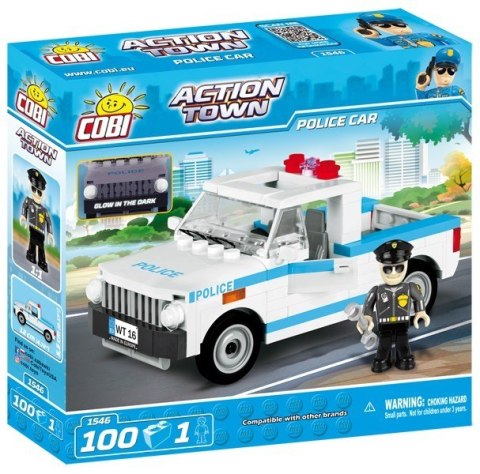 Klocki Action Town 100 elementów - Radiowóz Cobi Klocki