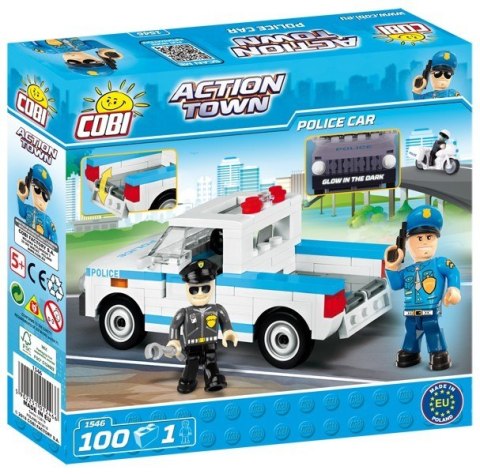 Klocki Action Town 100 elementów - Radiowóz Cobi Klocki