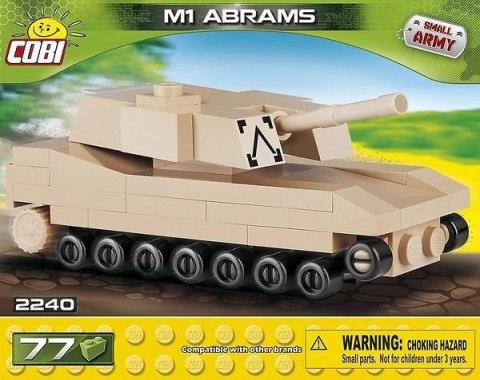 Klocki Mała Armia 77 elementów - Nano Tank M1 Abrams Cobi Klocki