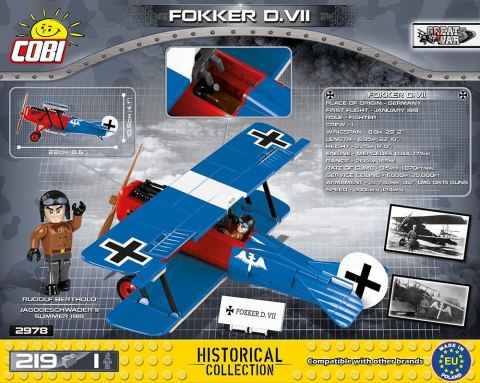 Klocki Mała Armia - Fokker D.VII Cobi Klocki