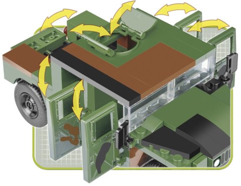 Klocki Mała Armia - NATO Armored ALL Terrain Vehicle Cobi Klocki