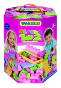 Klocki dla dziewczynek 102 elementy w kartonie Wader