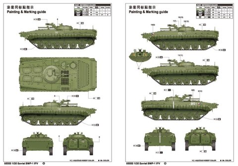 Model plastikowy BMP-1 IFV radziecki pojazd bojowy Trumpeter