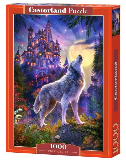 Puzzle 1000 elementów - Wilk i zamek Castor