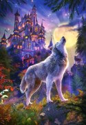 Puzzle 1000 elementów - Wilk i zamek Castor