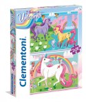 Puzzle 2x20 elementów Jednorożce Clementoni