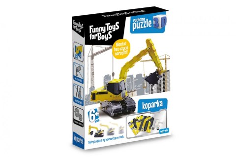 Puzzle Ruchome puzzle 3D - Koparka Artyk