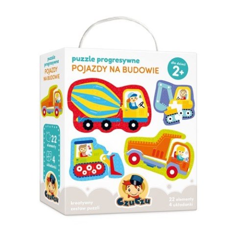 Puzzle progresywne - Pojazdy na budowie CzuCzu