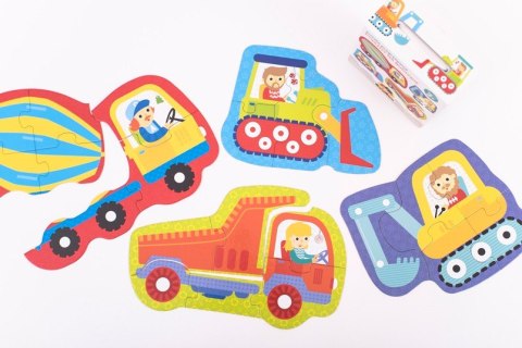 Puzzle progresywne - Pojazdy na budowie CzuCzu