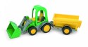 Traktor ładowarka z przyczepą Farmer 41 cm w pudełku Wader
