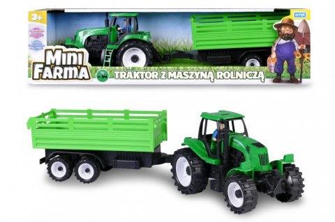 Traktor z maszyną rolniczą, mówiący po polsku Artyk