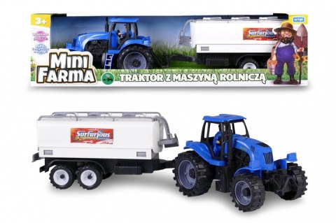 Traktor z maszyną rolniczą, mówiący po polsku Artyk