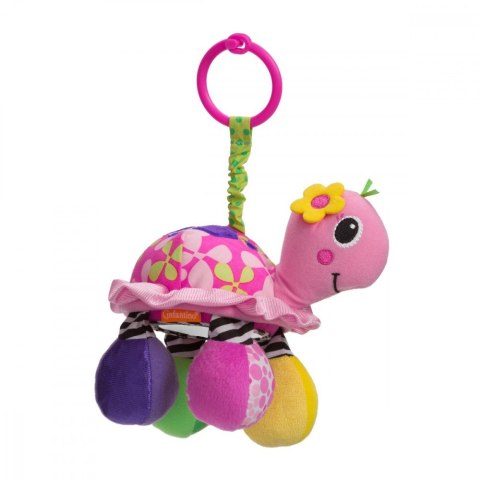 Zawieszka Infantino Żółw z lusterkiem, różowy B-kids