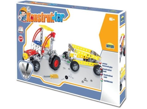 Zestaw konstrukcyjny - Konstruktor, 206 elementów Traktor Dromader