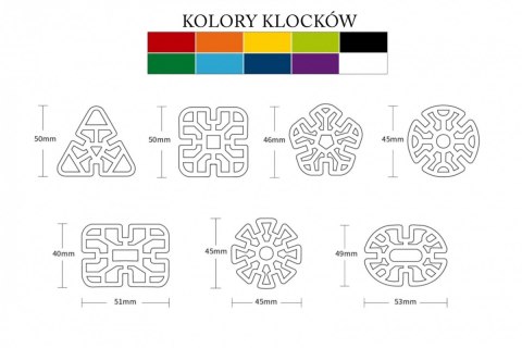 Klocki 70 elementów ASKATO