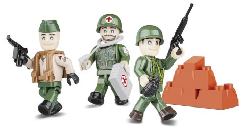 Klocki Mała Armia Amerykanie - 3 figurki z akcesoriami Cobi Klocki