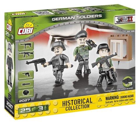 Klocki Mała Armia Niemcy - 3 figurki z akcesoriami Cobi Klocki