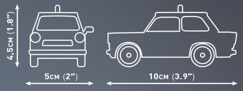 Klocki Trabant 601 Polizei Cobi Klocki