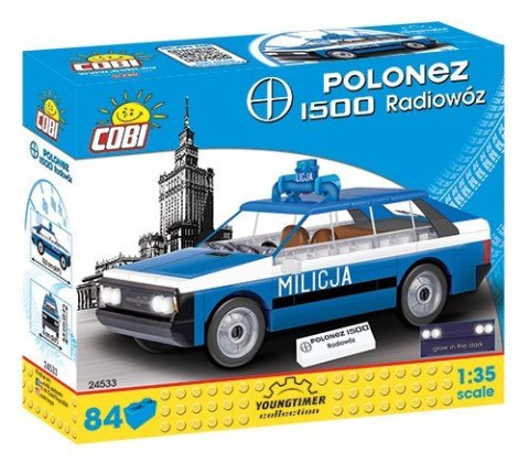 Klocki Youngtimer Collection FSO Polonez 1500 Radiowoz Cobi Klocki