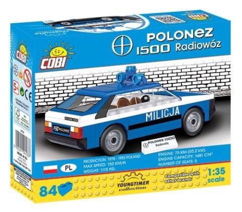 Klocki Youngtimer Collection FSO Polonez 1500 Radiowoz Cobi Klocki