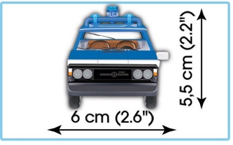 Klocki Youngtimer Collection FSO Polonez 1500 Radiowoz Cobi Klocki