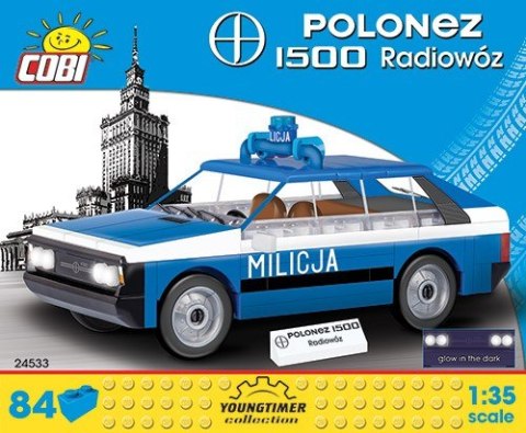 Klocki Youngtimer Collection FSO Polonez 1500 Radiowoz Cobi Klocki