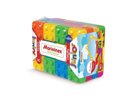 Klocki budowlane Cegły Junior 30 elementów Marioinex