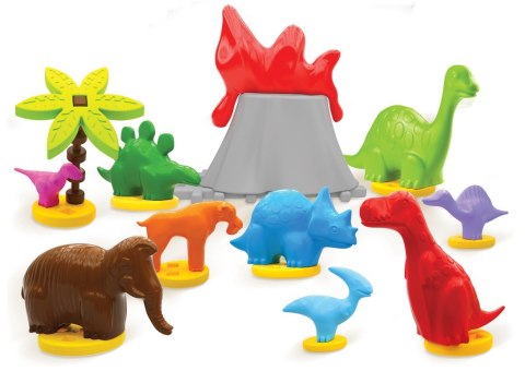 Klocki konstrukcyjne Dinozaury karton Marioinex