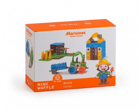 Klocki konstrukcyjne Mini Waffle Rolnik Zestaw Duży Marioinex